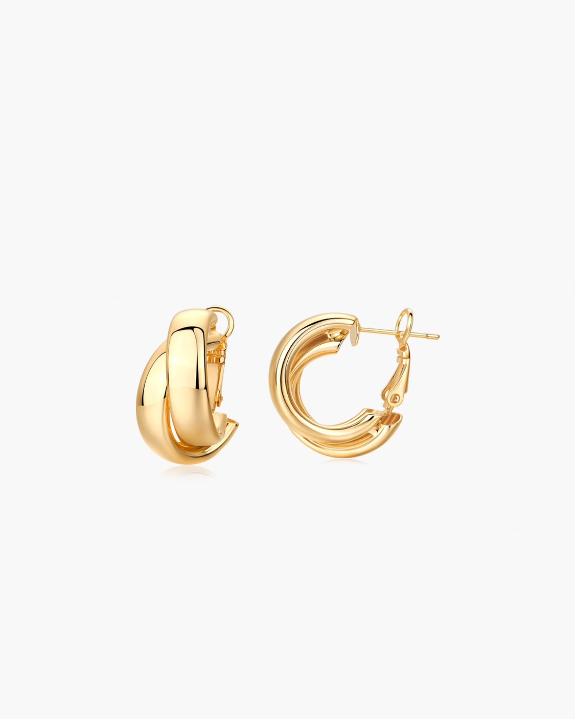 Gold hoop earrings