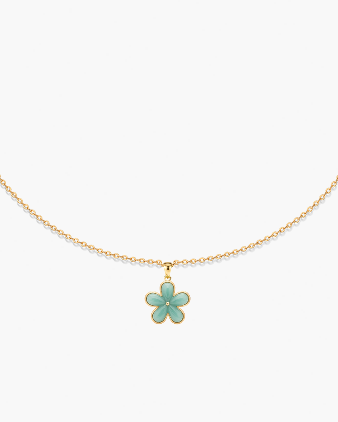 FLEUR DE JADE NECKLACE