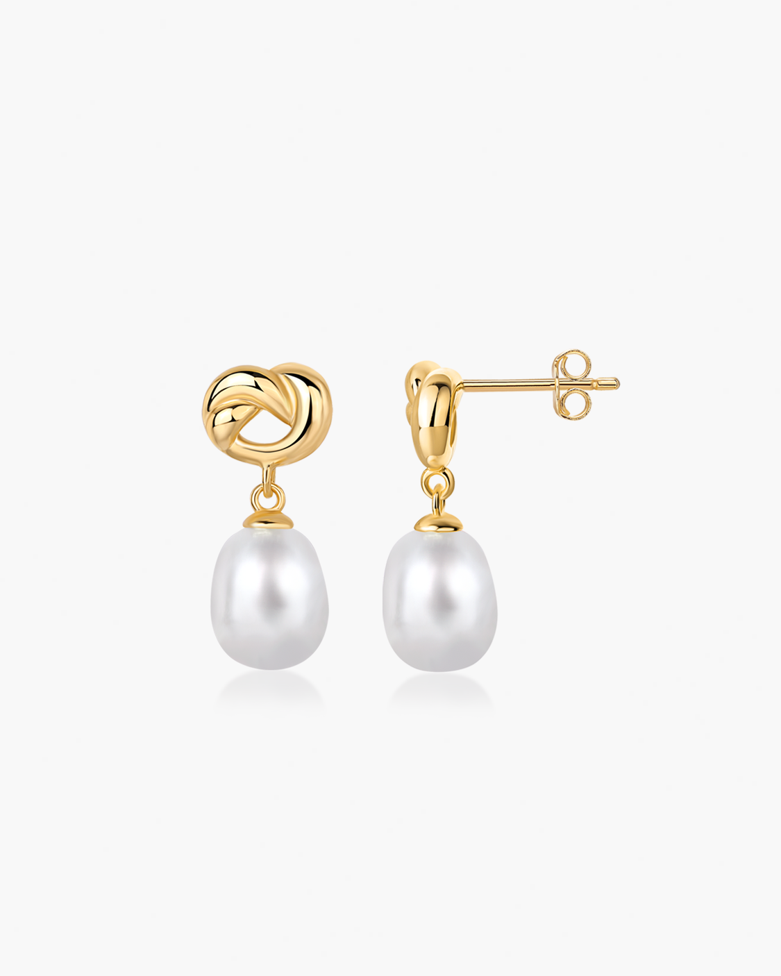 KNOT PEARL EARRING