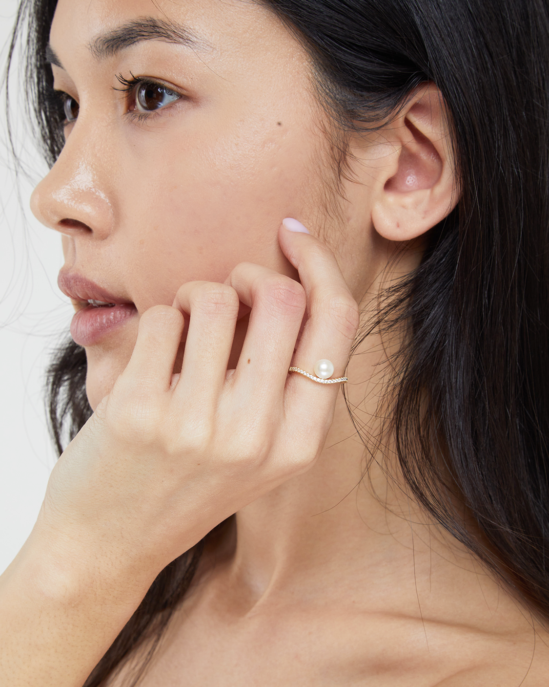 THE PEARL PAVÉ RING