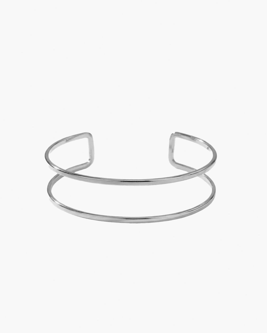 double silver arm cuff