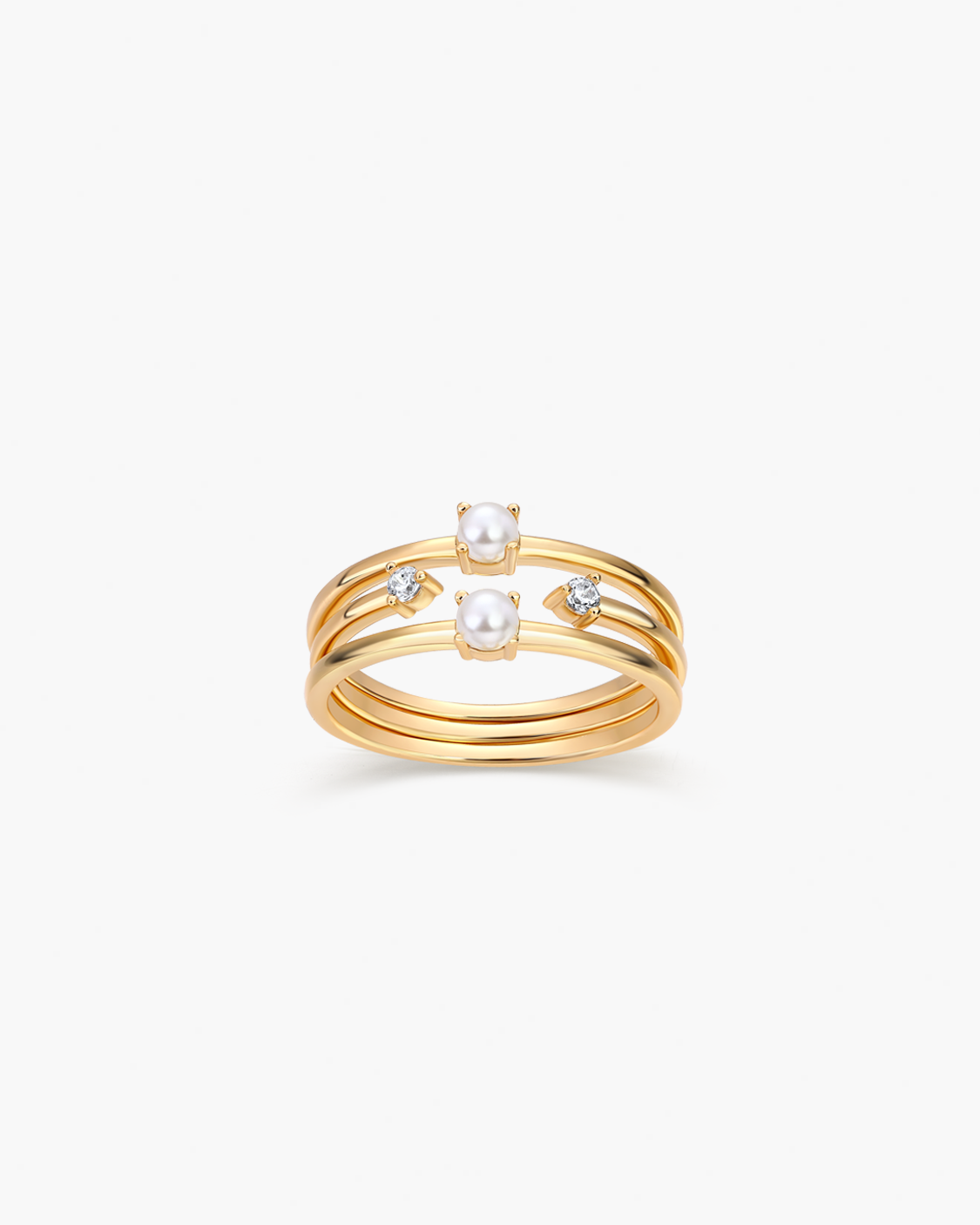 TROIS LIGNES RING